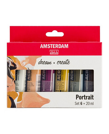 Standard Series Portrait Acrylic Paint Set, 6 Piece Amsterdam