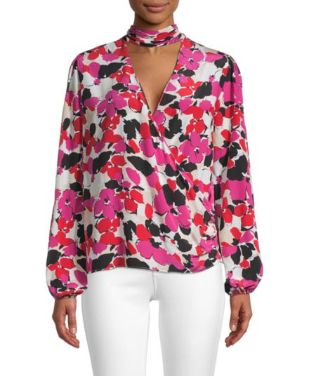 Шелковая блуза Essie с цветочным принтом MILLY