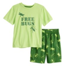 Комплект из двух пижамных топа и пижамных шорт Cuddl Duds® для мальчиков 4–16 лет Cuddl Duds