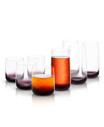 Коллекция стаканов для виски и хайбола Black Swan, набор из 8 шт. JoyJolt