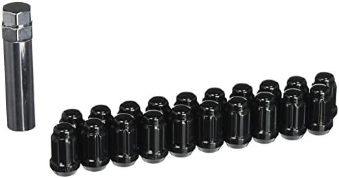 12X1.5 Bulge Acorn Spline Lug Nuts 1.38" 5 Lug Install Kit Black West Coast Wheel Accessories