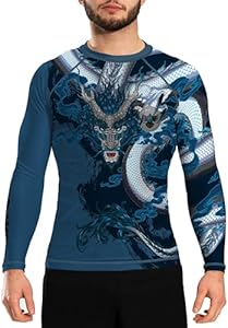 Raven Fightwear Men's Year of The Dragon Rash Guard BJJ MMA Raven Fightwear