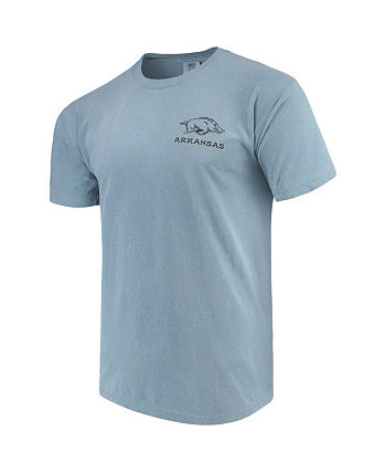 Мужская синяя футболка Arkansas Razorbacks State Scenery Comfort Colours Image One