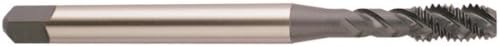 YG-1 BS Series Vanadium Alloy HSS Spiral Flute Tap, Steam Oxide, Round Shank with Square End, Modified Bottoming Chamfer, M6.0-1.0 Thread Size, D5 Tolerance Yg-1