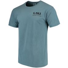 Мужская синяя футболка LSU Tigers State Scenery Comfort Colors Image One