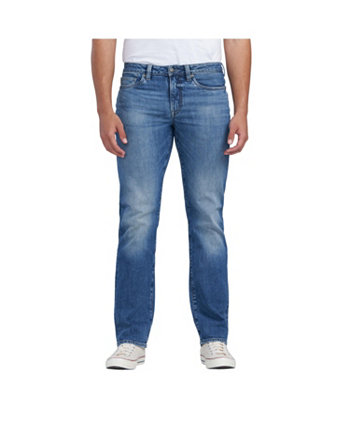 Buffalo Men's Relaxed Straight Driven Crinkled and Sanded Jeans Buffalo