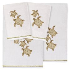 Linum Home Textiles Turkish Cotton Tortuga 4-piece Embellished Towel Set Linum Home