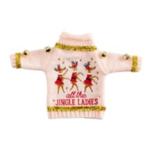 Design Clique Jingle Ladies Wine Sweater Design Clique
