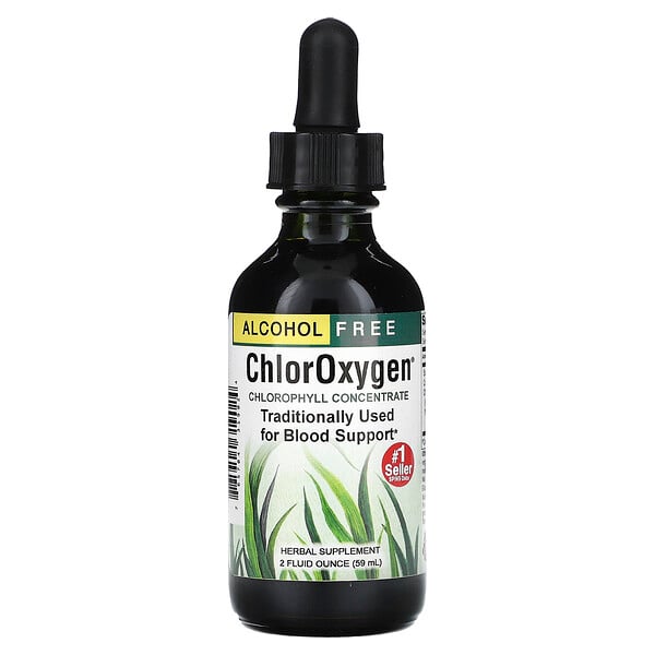 ChlorOxygen, Концентрат Хлорофилла, Без Алкоголя - 59 мл - Herbs Etc. Herbs Etc.