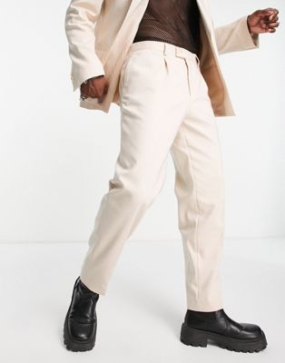 Бежевые свободные прямые брюки Viggo Pierre Viggo