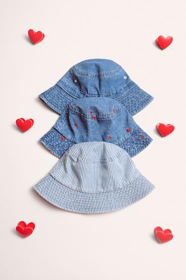 DENIM BUCKET HAT Zara