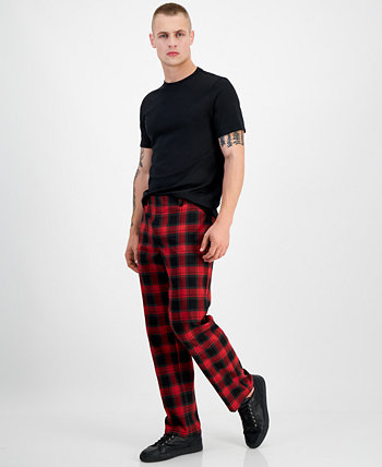 Мужские брюки Alain Slim-Fit в клетку, созданные для Macy's INC International Concepts