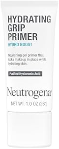 Neutrogena Hydro Boost Hydrating Grip Primer, Gripping Face Primer with Purified Hyaluronic Acid Locks Makeup in Place while Hydrating Skin, Gel Primer Appears Invisible When Dry, 1.0 oz Neutrogena