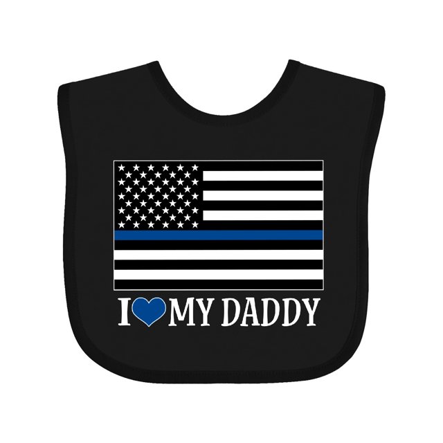 Inktastic Police Officer Daddy Law Enforcement Boys or Girls Baby Bib Inktastic