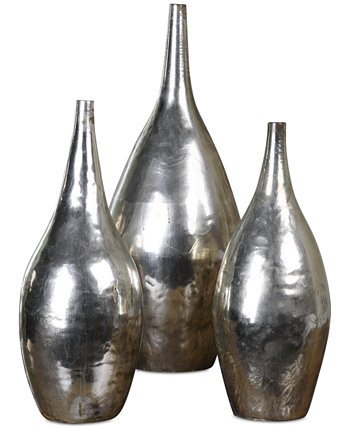 Серебряные вазы Раджата, набор из 3 шт. Uttermost