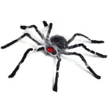 Crawling Red-Eyed Spider with Web Popfun