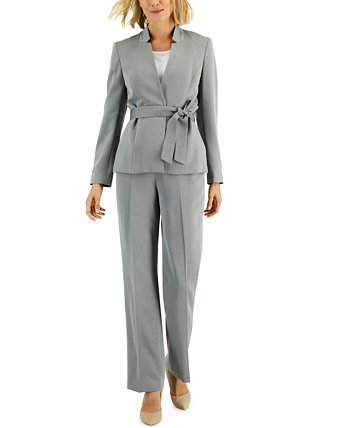 Женский брючный костюм мини с узором "елочка", обычные и миниатюрные размеры Le Suit