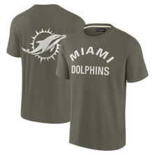 Unisex Fanatics Signature Olive Miami Dolphins Elements Super Soft Short Sleeve T-Shirt Fanatics Signature