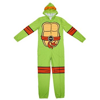 Adult TMNT Teenage Mutant Ninja Turtles Hooded Cosplay Union Suit Licensed Character