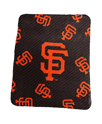 Классическое плюшевое одеяло San Francisco Giants размером 50 x 60 дюймов с повторяющимся логотипом Logo Brand