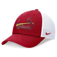 Men's Nike Red St. Louis Cardinals Evergreen Wordmark Trucker Adjustable Hat Nitro USA