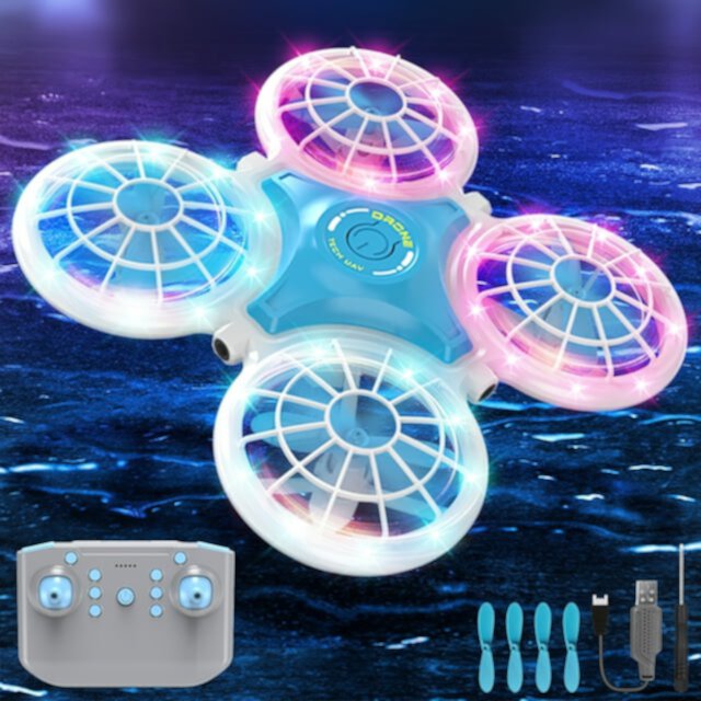 Beefunni Mini Drone for Kids,LED RC Mini Quadcopter with Altitude Hold, Headless and Automatic Obstacle Avoidance Mode Gifts Toys for Boys, Girls Beefunni