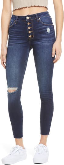 Рваные джинсы до щиколотки Ellie с высокой талией STS BLUE