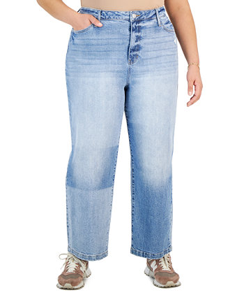 Двухцветные джинсы больших размеров со сверхвысокой талией And Now This