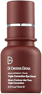 Dr. Dennis Gross Advanced Retinol + Ferulic Triple Correction Eye Serum | Firm Skin, Boost Hydration, and Reduce the Look of Wrinkles & Crepiness | 0.5 oz (Унции) Dr Dennis Gross