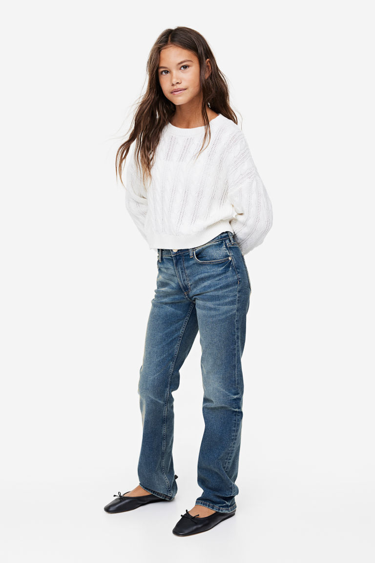 Прямые низкие джинсы H&M