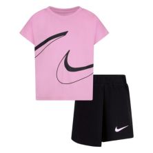 Комплект футболок Nike Skort и логотипа Swoosh для девочек 4–6 лет Nike