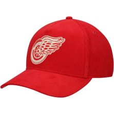 Мужская вельветовая регулируемая шляпа American Needle Red Detroit Red Wings с цепной строчкой American Needle