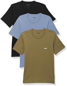 BOSS Men's 3-Pack Classic Logo Cotton T-Shirt BOSS