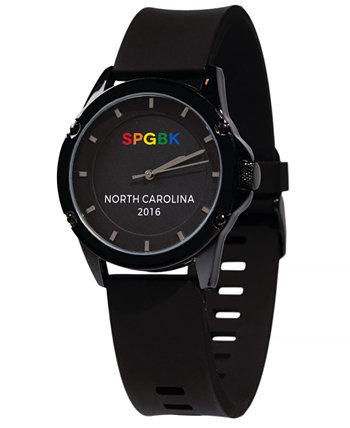 Unisex Pride Black Silicone Watch 44mm SPGBK Watches