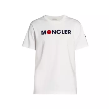 футболка с круглым вырезом и логотипом Moncler