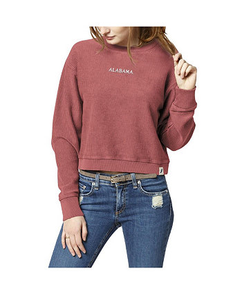 Женский укороченный пуловер Coral Alabama Crimson Tide Timber League Collegiate Wear