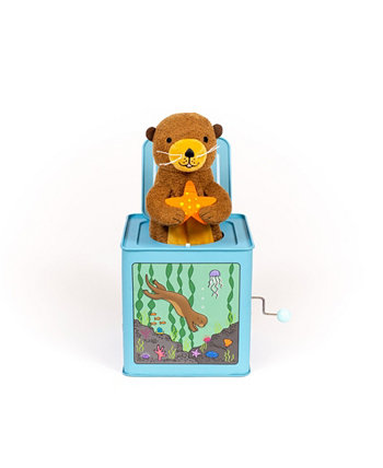 Игрушка Джек в коробке для детей с плюшевой выдрой Jack Rabbit Creations