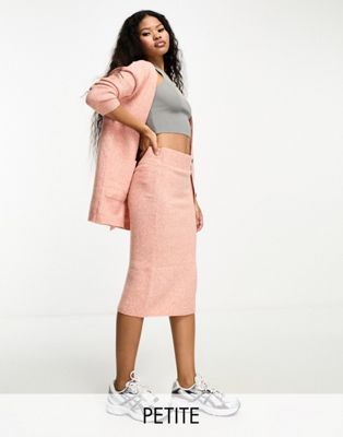 Розовая трикотажная юбка миди Y.A.S Petite - часть комплекта Y.A.S