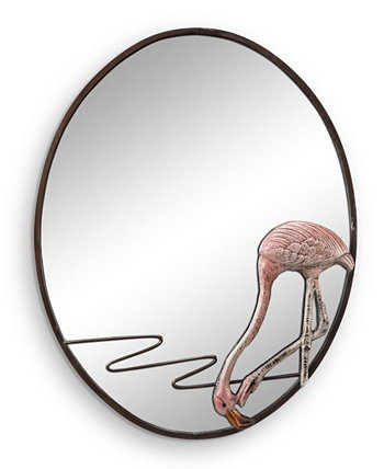 Домашнее настенное зеркало с фламинго SPI
