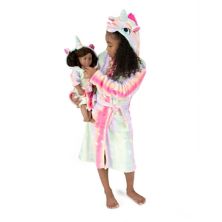 Leveret Girls и Doll Fleece Robe Stars с капюшоном Leveret