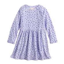 Велюровое платье Jumping Beans® в рубчик с длинными рукавами для девочек 4–12 лет Jumping Beans