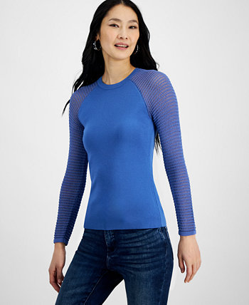 Женский свитер с рукавами, связанный крючком, созданный для Macy's I.N.C. International Concepts