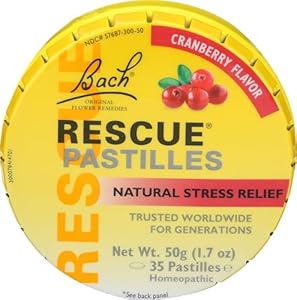 BACH Rescue Pastilles Cranberry, 1.7 OZ Bach