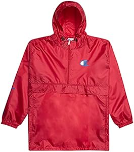 Champion Big and Tall Rain Jacket - Hoodie Anorak Windbreaker Jacket for Men Champion