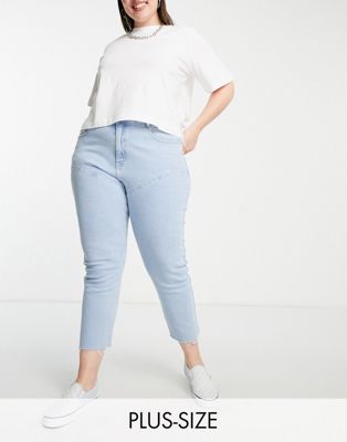 Белые джинсы прямого кроя с седельными швами Urban Bliss Plus Urban Bliss