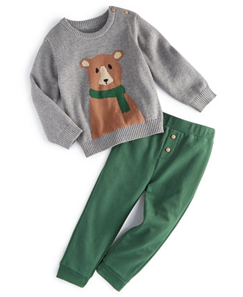 Свитер и штаны с медвежонком для маленьких мальчиков, комплект из 2 предметов, созданный для Macy's First Impressions
