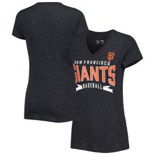 Женская черная футболка с V-образным вырезом G-III 4Her от Carl Banks San Francisco Giants Dream Team In The Style