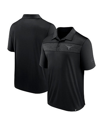 Мужская черная рубашка-поло в военном стиле Texas Longhorns OHT Fanatics