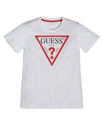 Классическая футболка с короткими рукавами и логотипом Big Boys GUESS