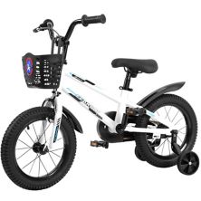 16-дюймовый детский велосипед с тренировочными колесами, детский велосипед со звонком для мальчиков и девочек Abrihome